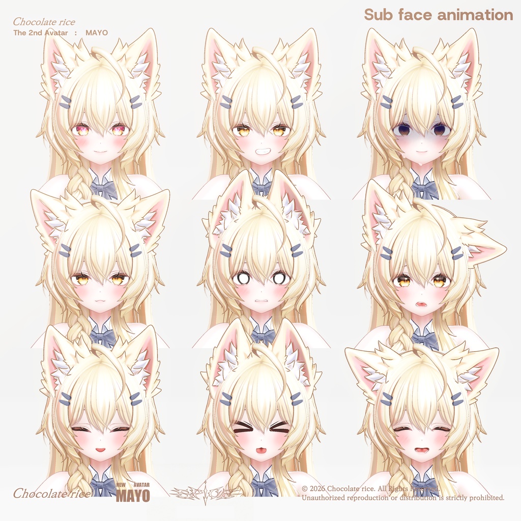 ✨今週末までの限定セール✨ 【オリジナル3Dモデル】 Mayo / まよ / ver.1.00