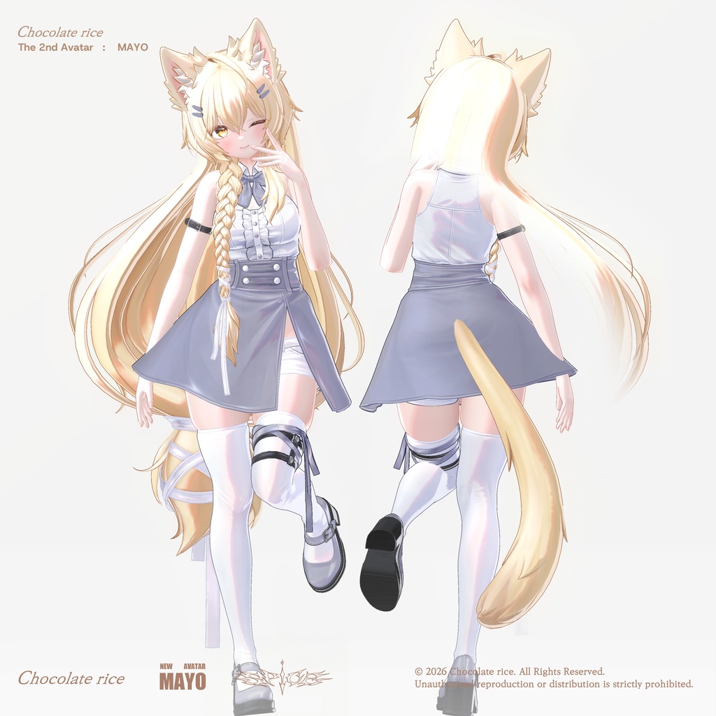 ✨今週末までの限定セール✨ 【オリジナル3Dモデル】 Mayo / まよ / ver.1.00