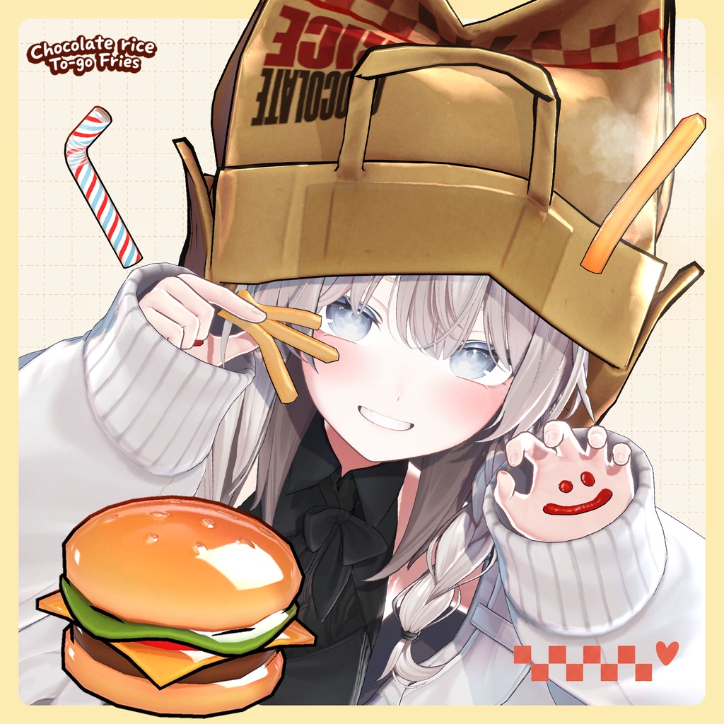 週末限定50%OFF! 9/20(日)まで|ピースでポンッ!ポテト出現!🍟|To-go Fries|VRChatアバターギミック