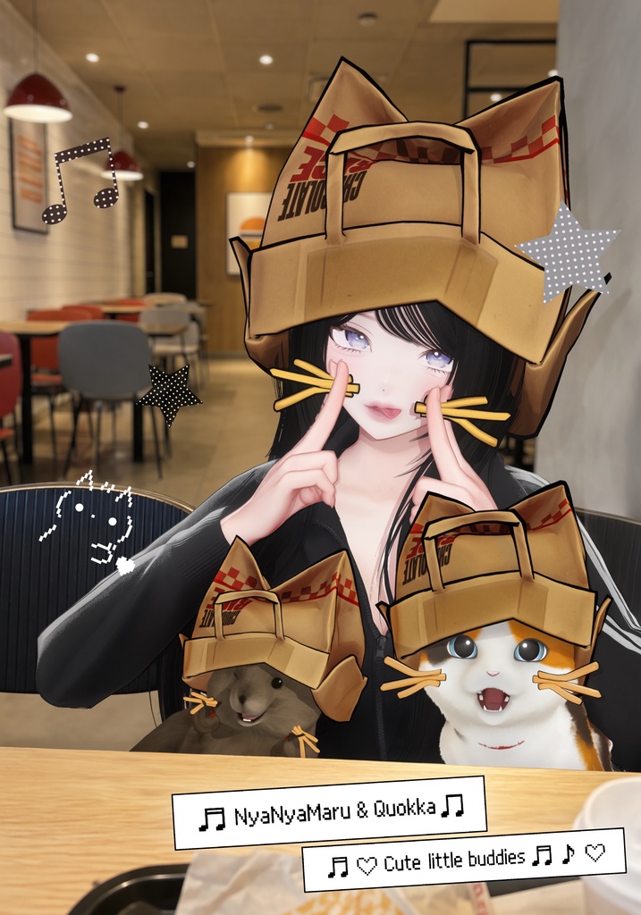 週末限定50%OFF! 9/20(日)まで|ピースでポンッ!ポテト出現!🍟|To-go Fries|VRChatアバターギミック