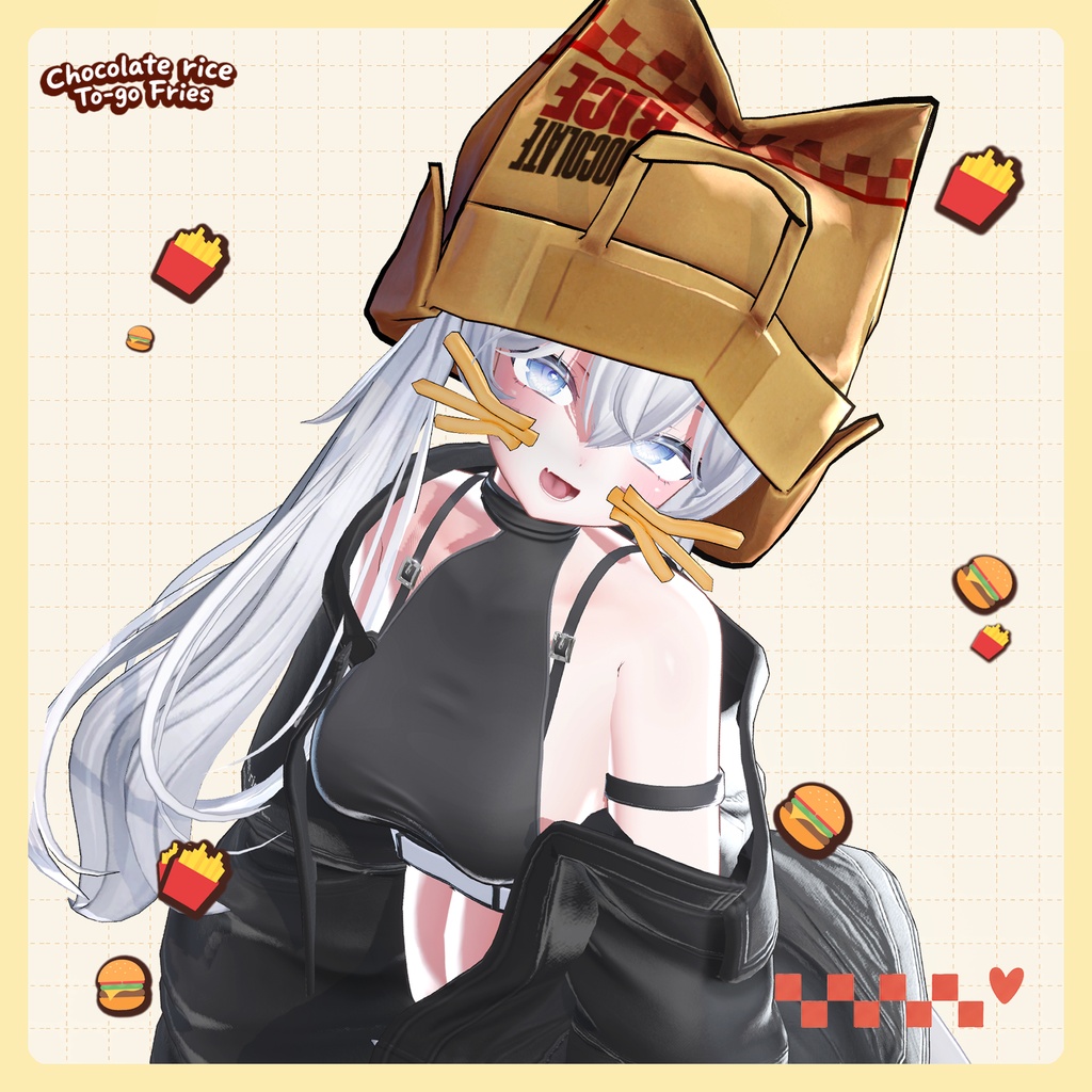 週末限定50%OFF! 9/20(日)まで|ピースでポンッ!ポテト出現!🍟|To-go Fries|VRChatアバターギミック