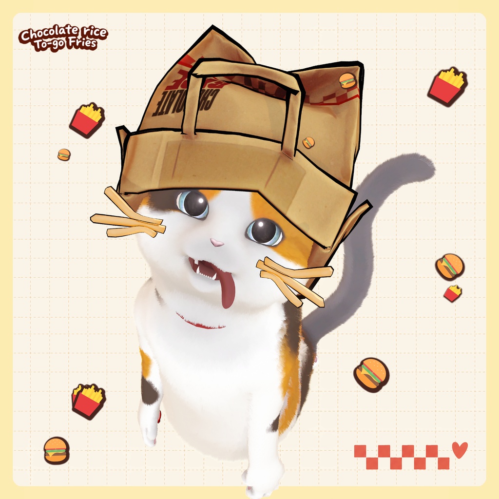 週末限定50%OFF! 9/20(日)まで|ピースでポンッ!ポテト出現!🍟|To-go Fries|VRChatアバターギミック