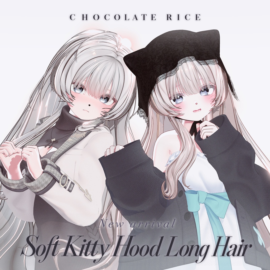 🎀 発売記念SALE🎀590円🎀Soft Kitty Hood Long Hair|14アバター対応