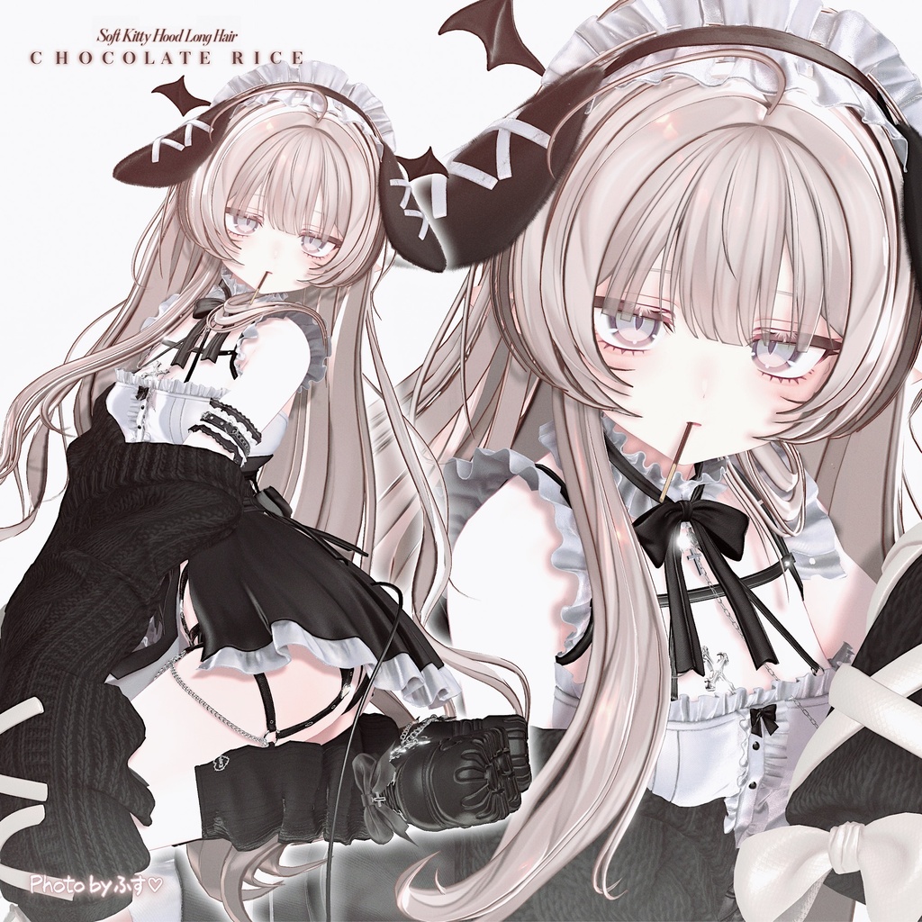 🎀 発売記念SALE🎀590円🎀Soft Kitty Hood Long Hair|14アバター対応
