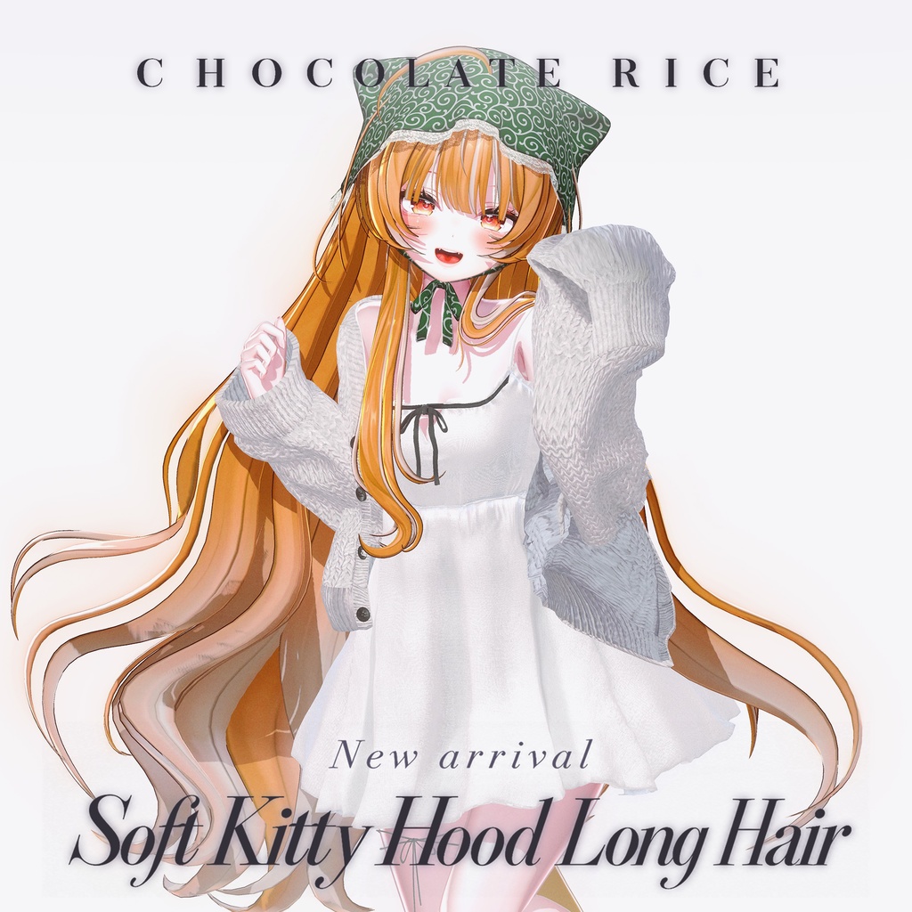 🎀 発売記念SALE🎀590円🎀Soft Kitty Hood Long Hair|14アバター対応