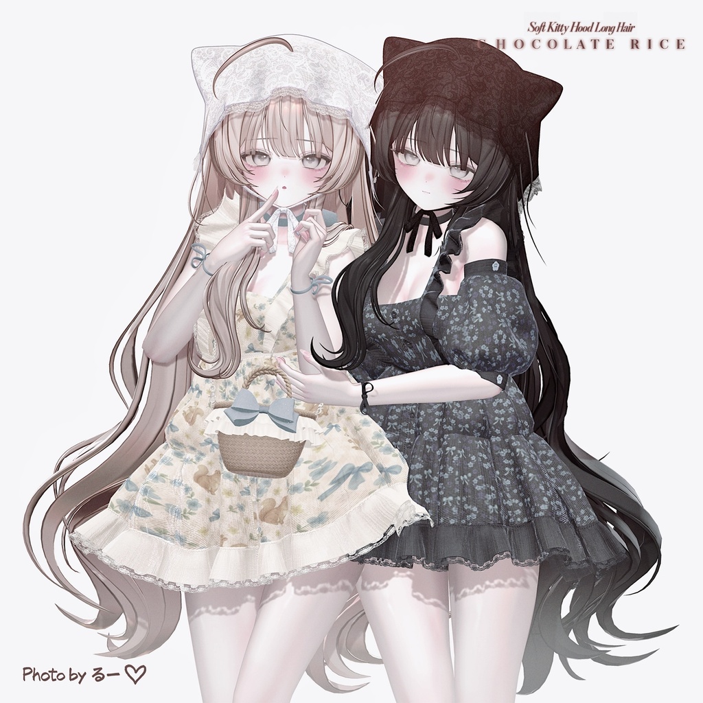 🎀 発売記念SALE🎀590円🎀Soft Kitty Hood Long Hair|14アバター対応