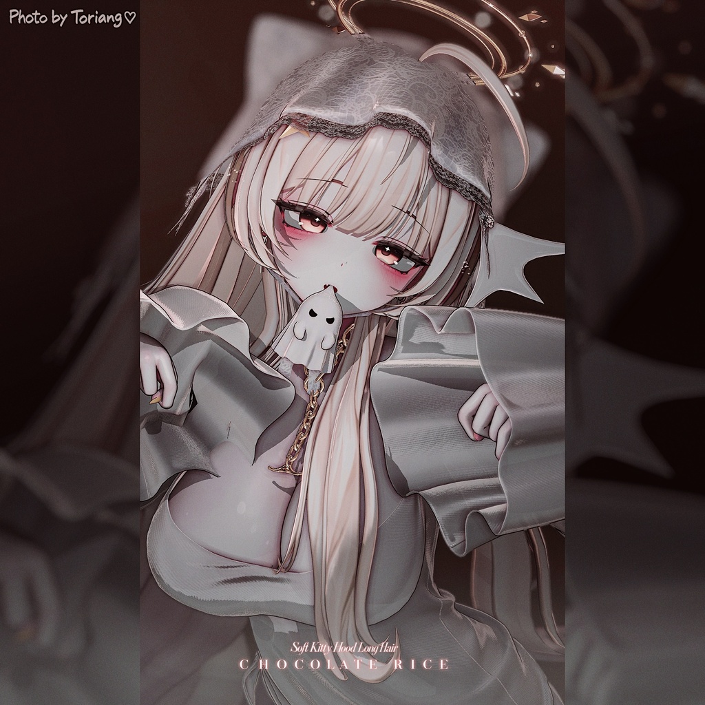 🎀 発売記念SALE🎀590円🎀Soft Kitty Hood Long Hair|14アバター対応