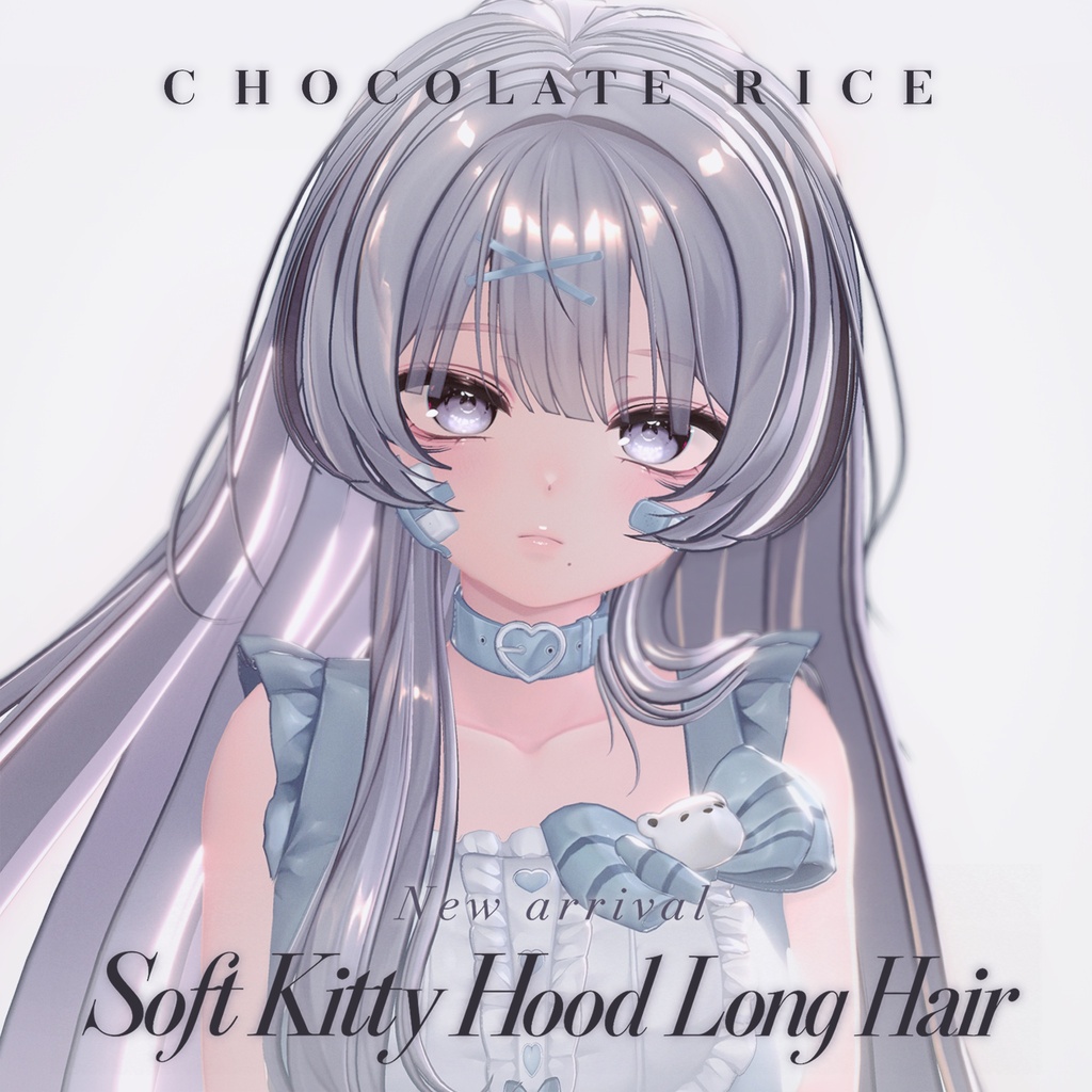 🎀 発売記念SALE🎀590円🎀Soft Kitty Hood Long Hair|14アバター対応