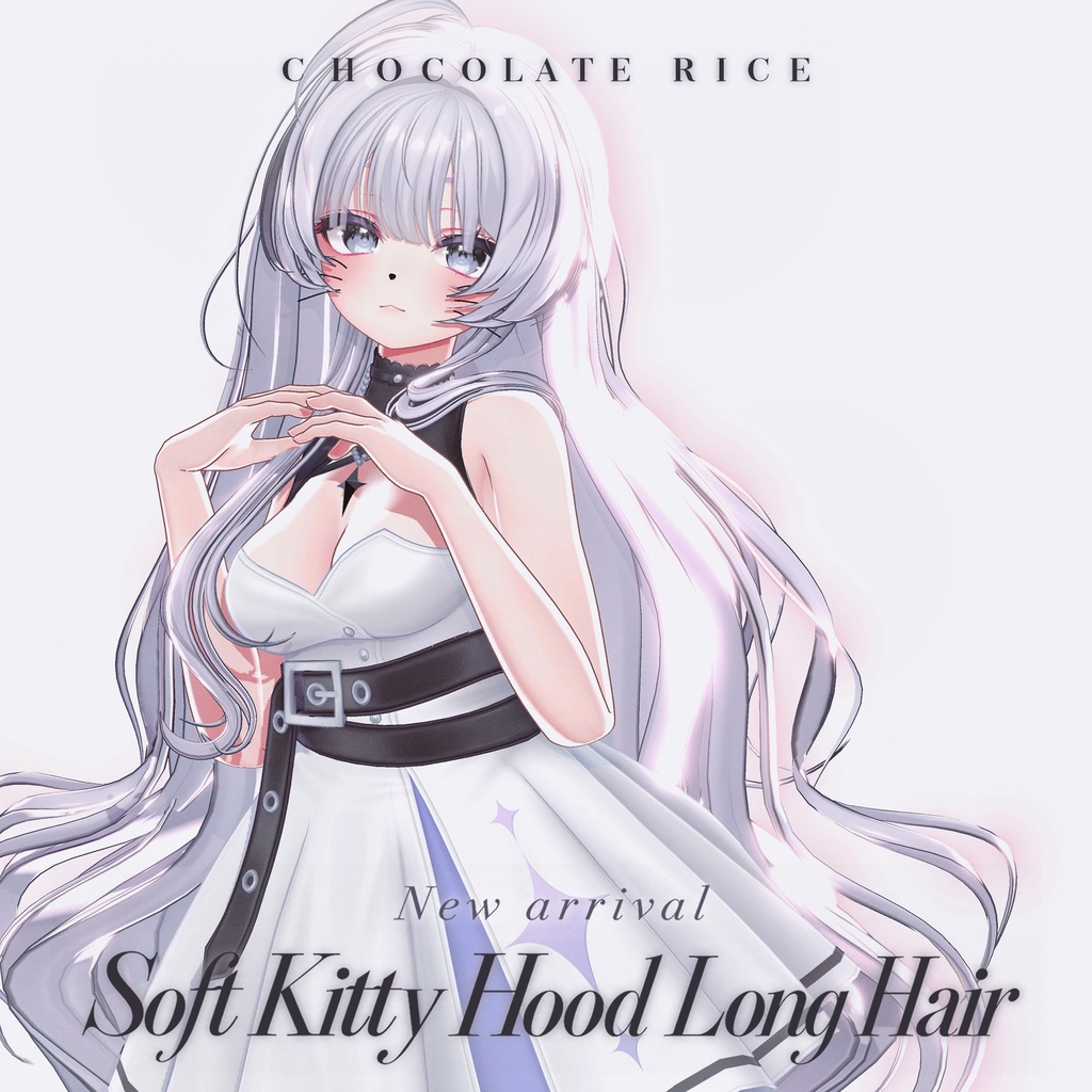 🎀 発売記念SALE🎀590円🎀Soft Kitty Hood Long Hair|14アバター対応
