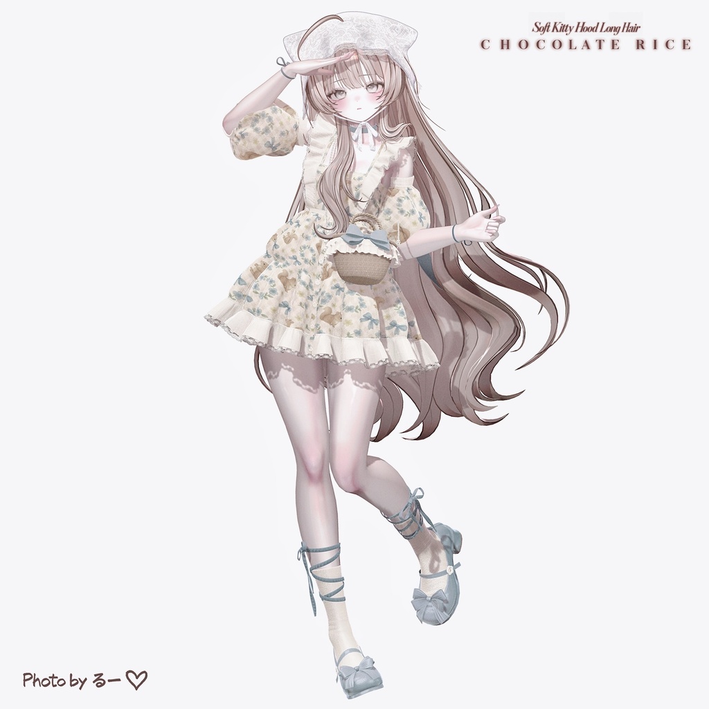 🎀 発売記念SALE🎀590円🎀Soft Kitty Hood Long Hair|14アバター対応
