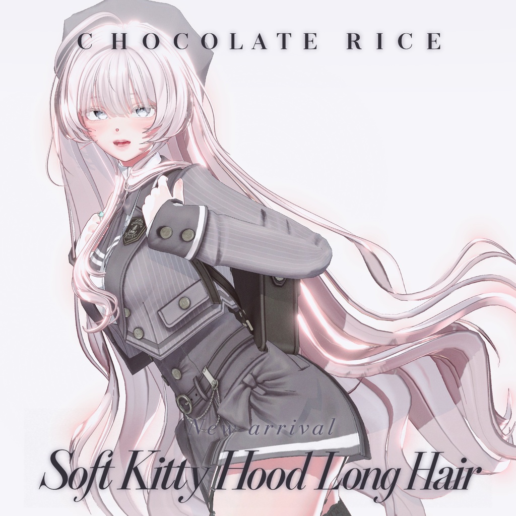🎀 発売記念SALE🎀590円🎀Soft Kitty Hood Long Hair|14アバター対応