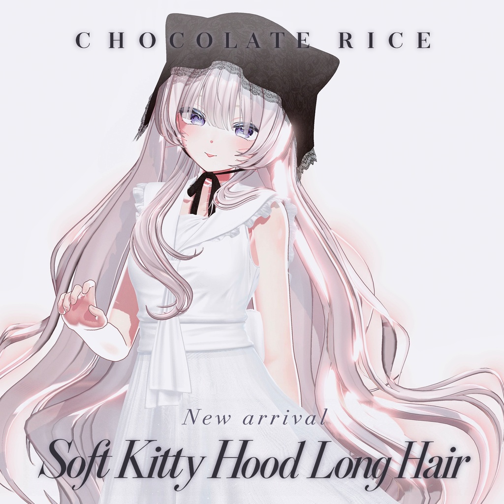 🎀 発売記念SALE🎀590円🎀Soft Kitty Hood Long Hair|14アバター対応
