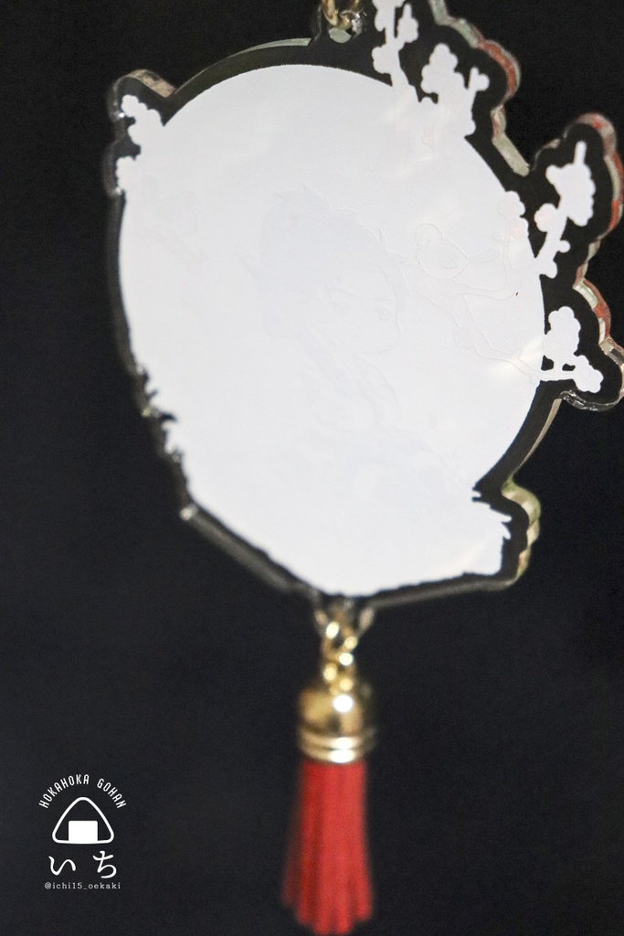 アクキー【梅とウグイス】