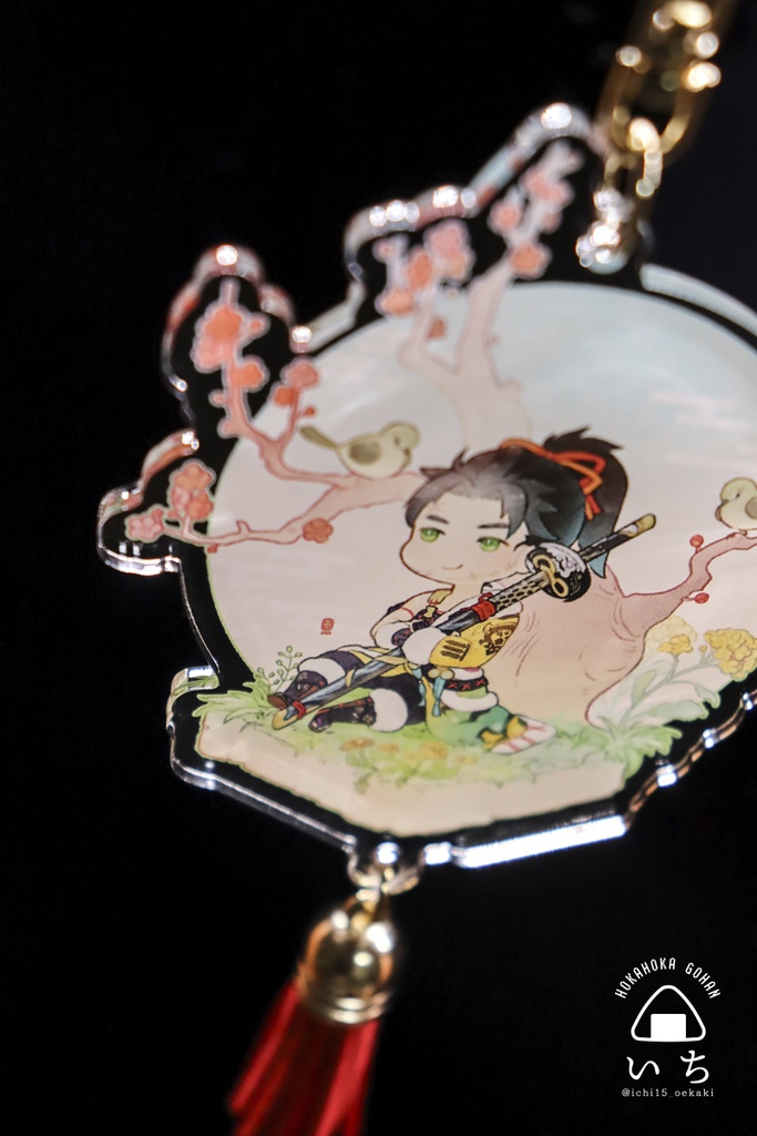 アクキー【梅とウグイス】