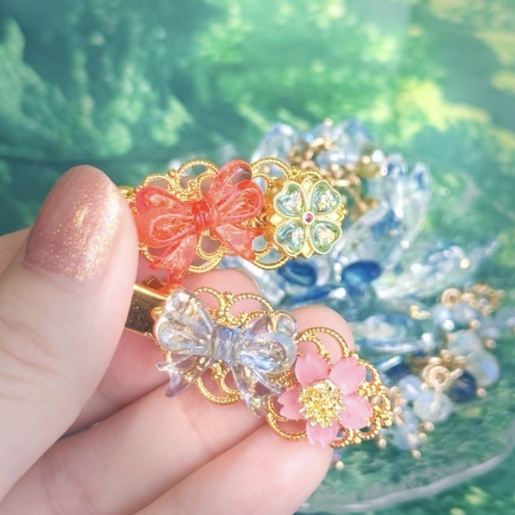 【神里綾華】【クレー】ヘアクリップ