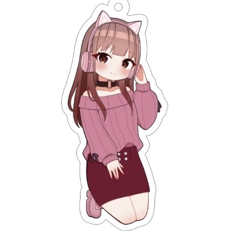姫宮朱音 アクリルキーホルダー(ヘッドセットver)