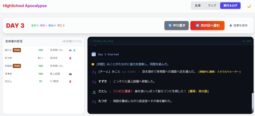 高校ゾンビアポカリプスシミュレーター