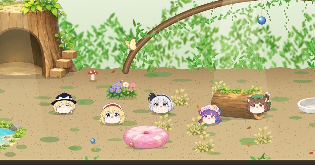 ゆっくりまりちゃのテラリウム 通常種パック(ありす・みょん・ぱちゅりー・ちぇん)