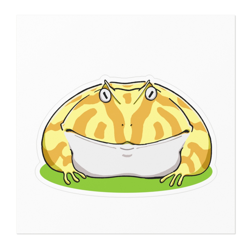 ツノガエルさんでっぷりステッカー(クランウェル)