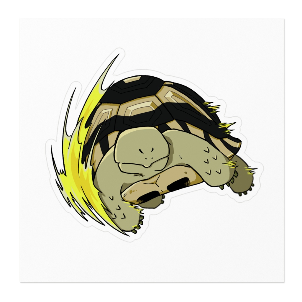 リクガメさんタックルステッカー