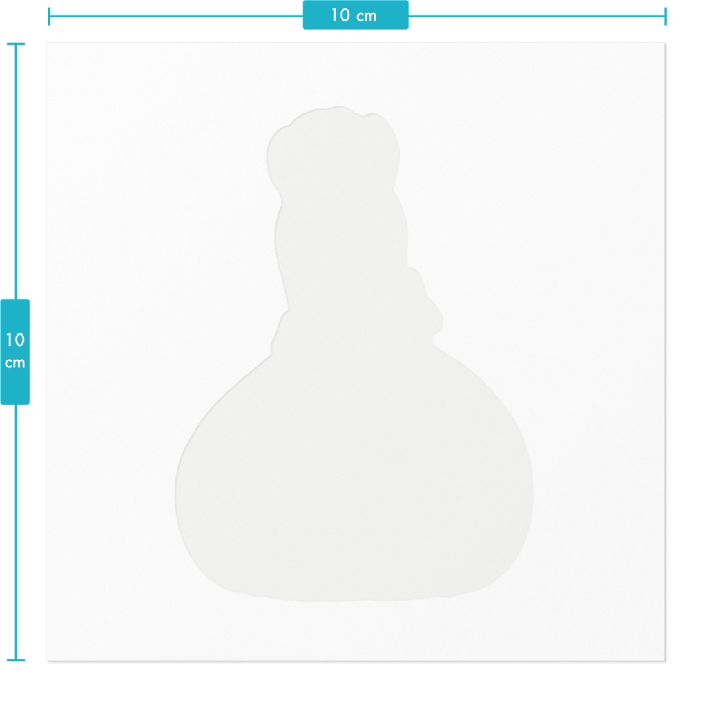アヒルさん頭ふわふわステッカー