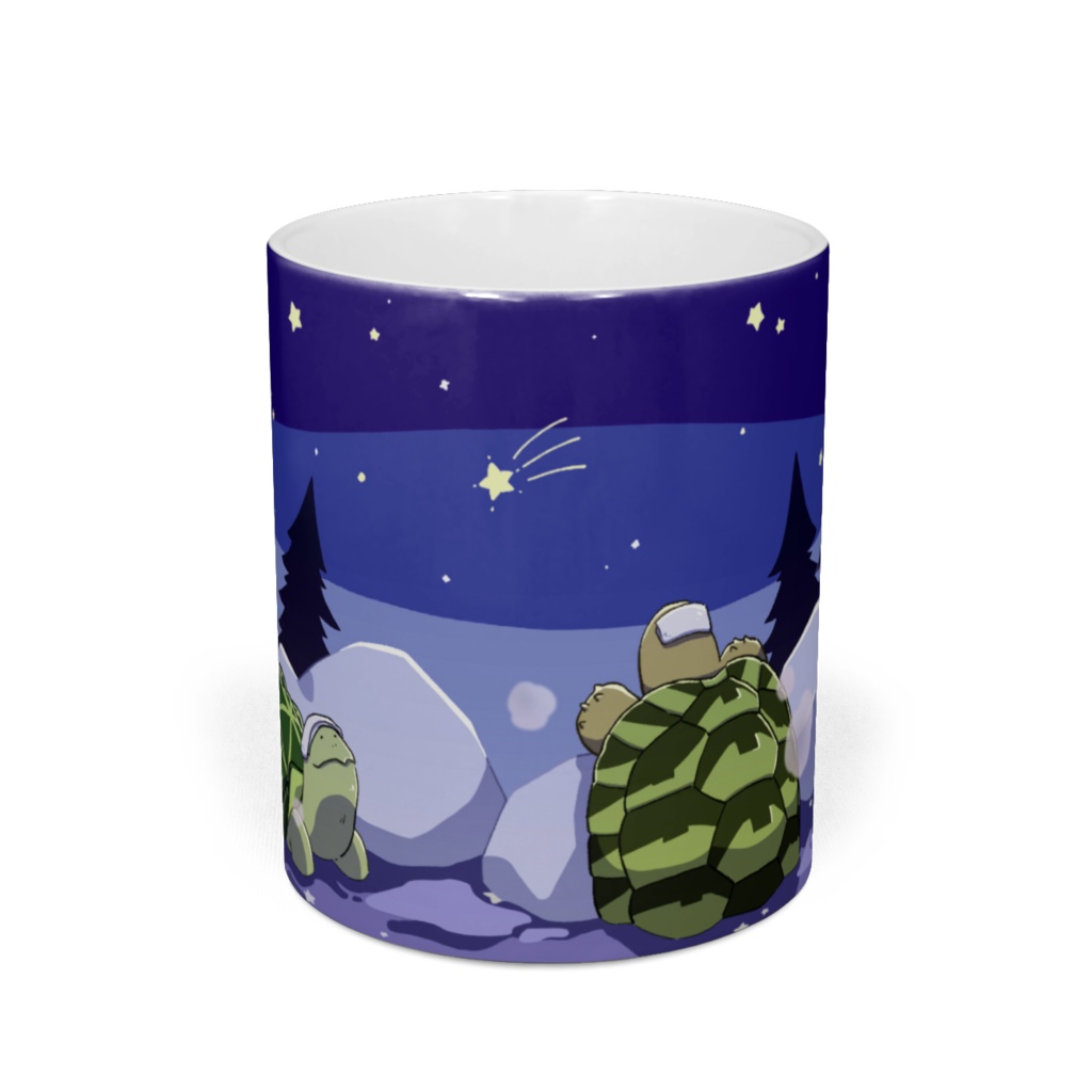 リクガメさん温泉浴マグカップ