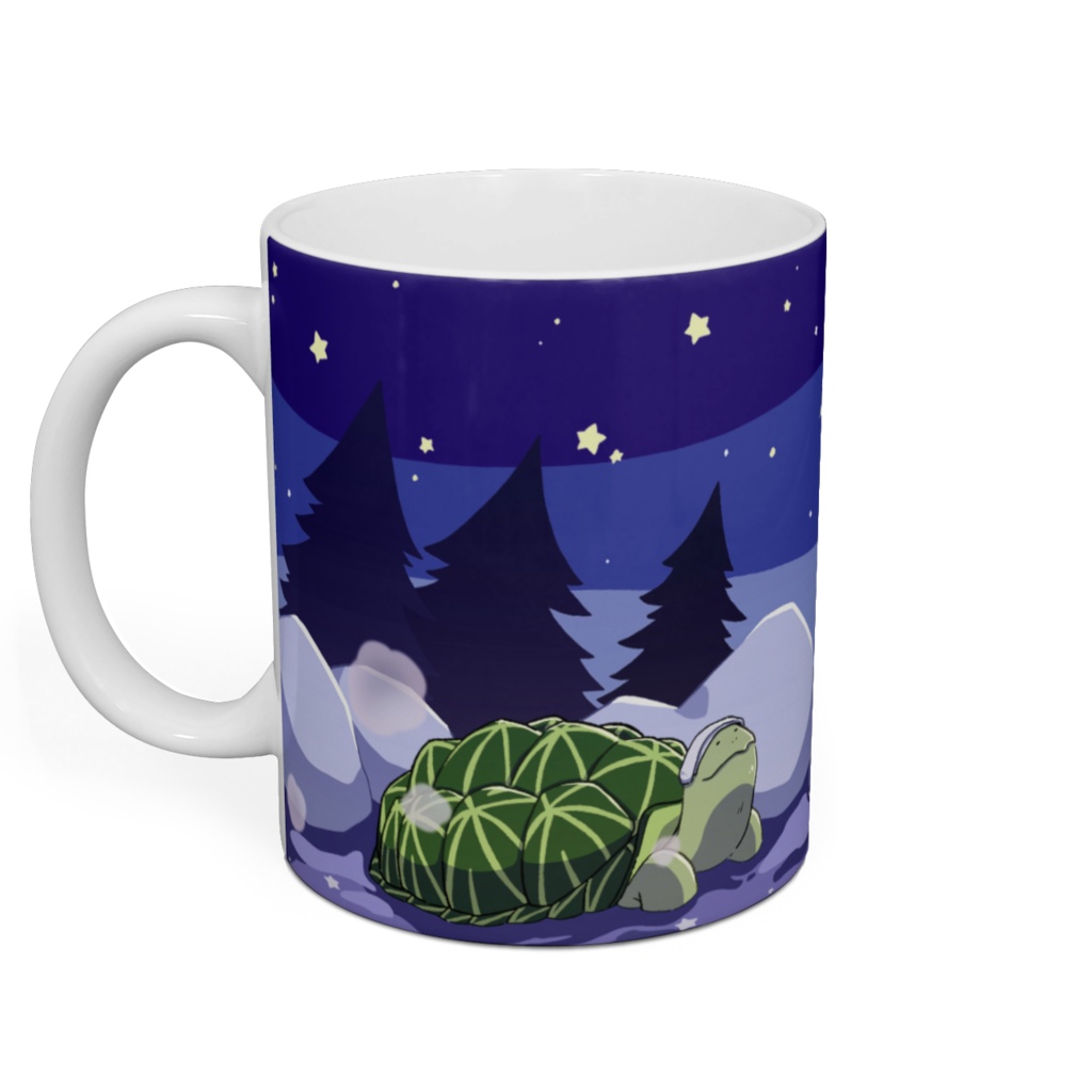 リクガメさん温泉浴マグカップ