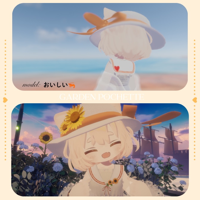 しなの対応 セーラー付け襟🌻Smiling Sunny🌻~sweet bouquetシリーズ~