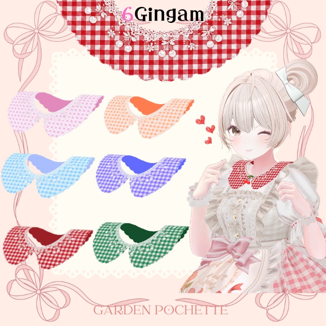 【付け襟】🍒シュクレ・フルーツ🍒~sweet bouquet シリーズ~