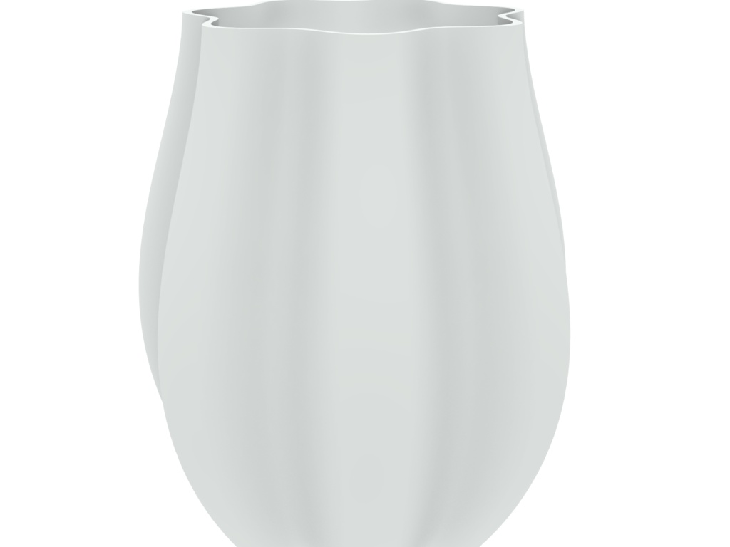 ツイストブルーム 花瓶 3Dプリント用STL (S/M/L 3サイズセット) | Twisted Bloom Vase
