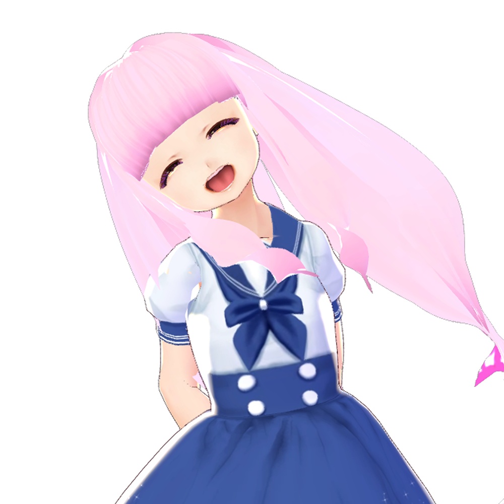 【Vroid】セーラーワンピ&パンプス 3色セット