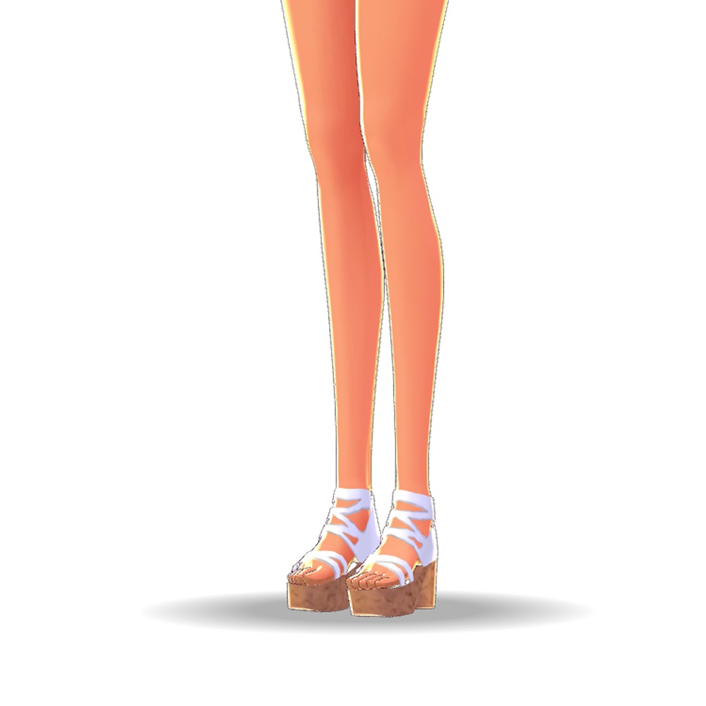 【Vroid】白水着 日焼けVer.