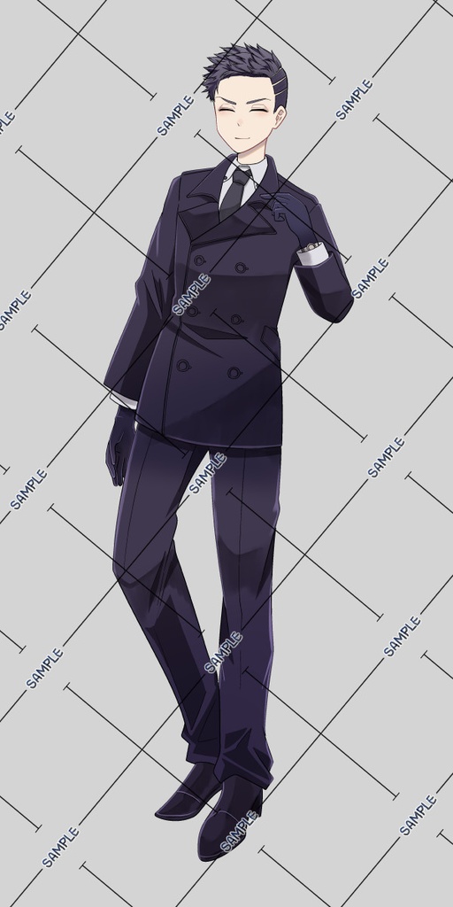 【クトゥルフ】スーツの男性・全身立ち絵【TRPG】