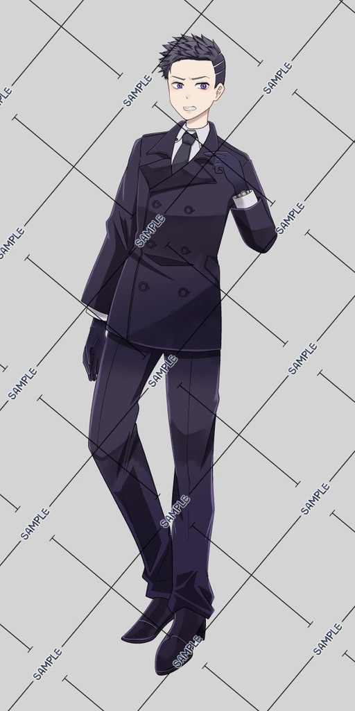 【クトゥルフ】スーツの男性・全身立ち絵【TRPG】