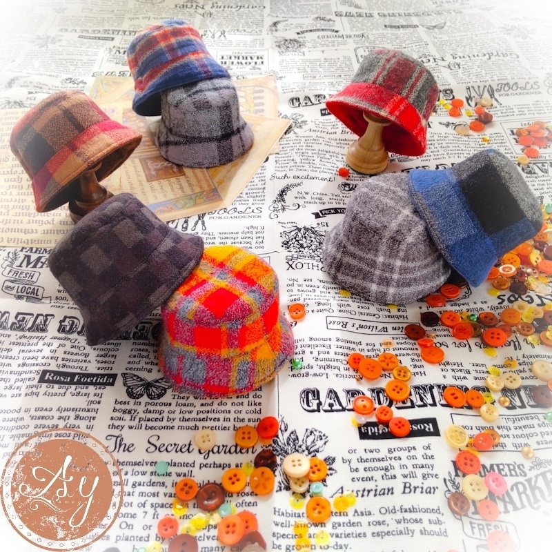 flannel bucket hat