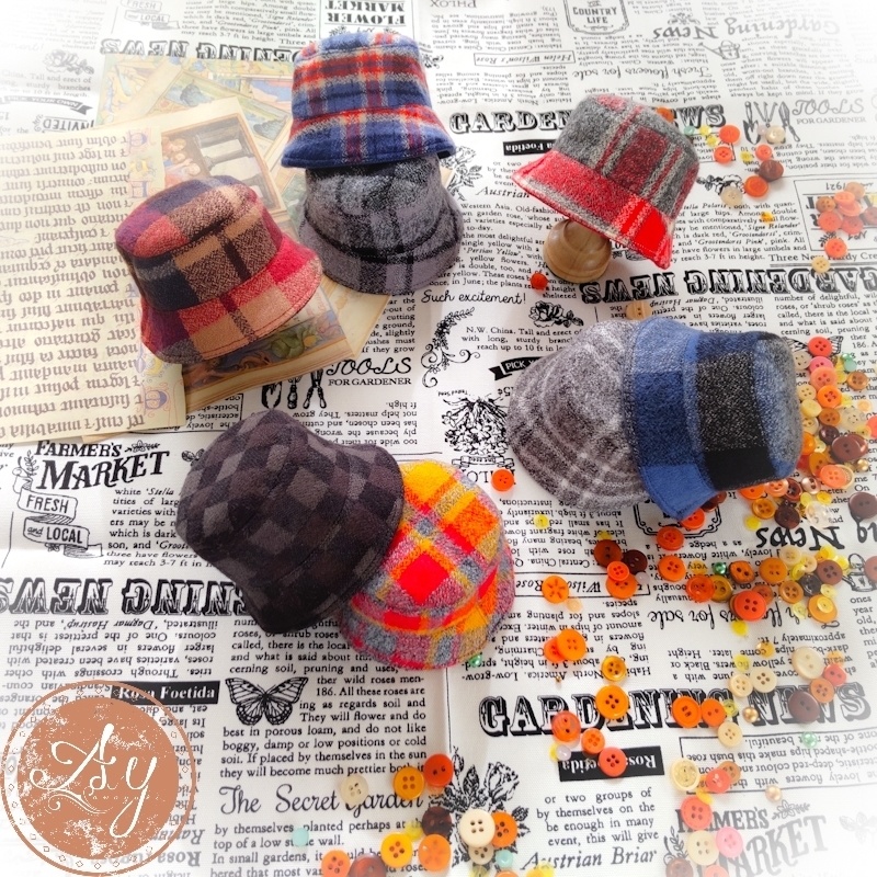  flannel bucket hat