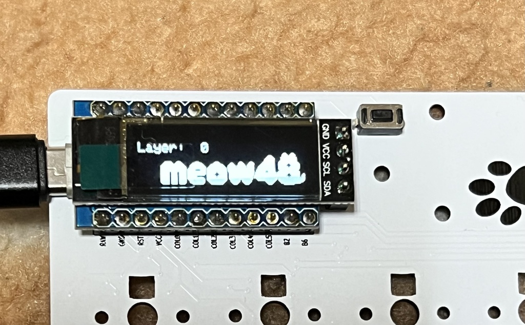 【完売御礼】自作キーボードキット meow48