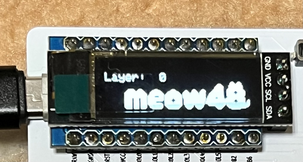 自作キーボードキット meow48 組立済版 - つぶしあんパン＠ひよこ支店