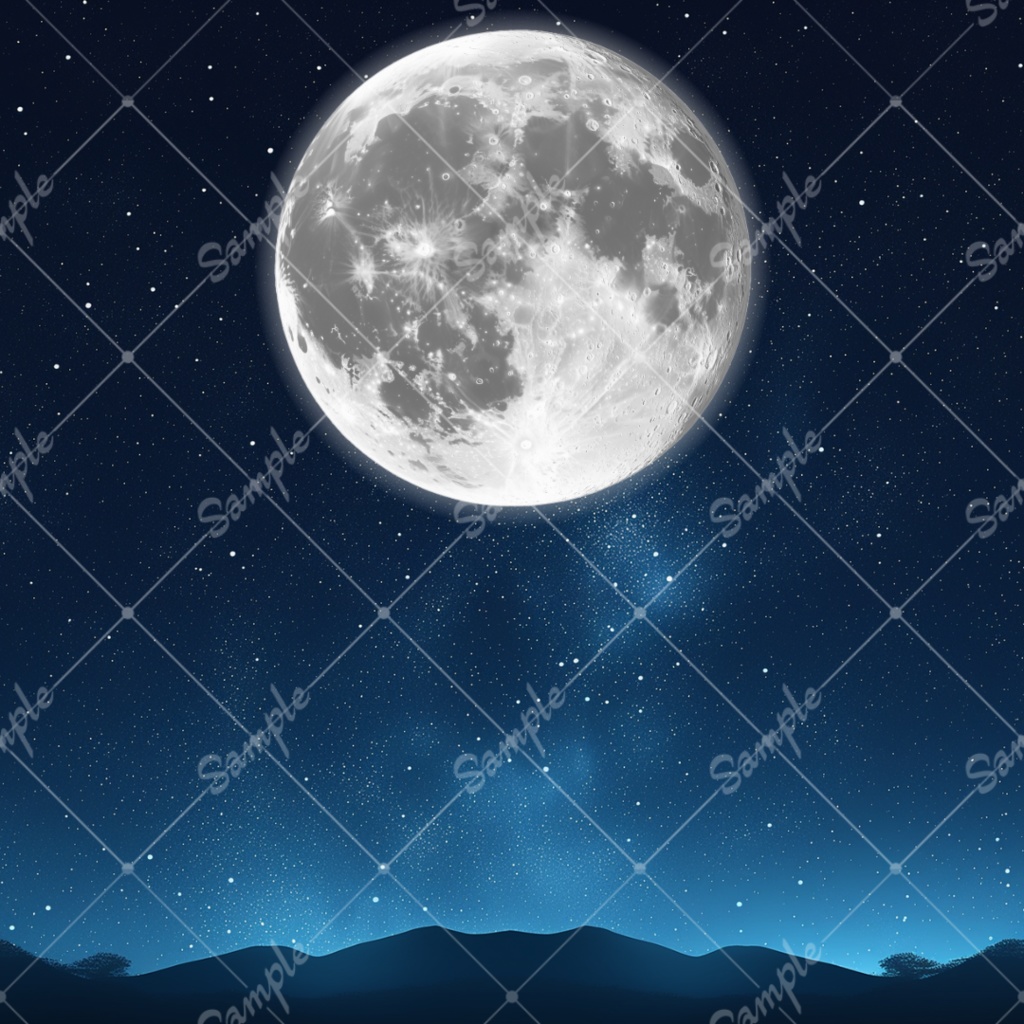 【配信用小物素材】月セット(全4色)