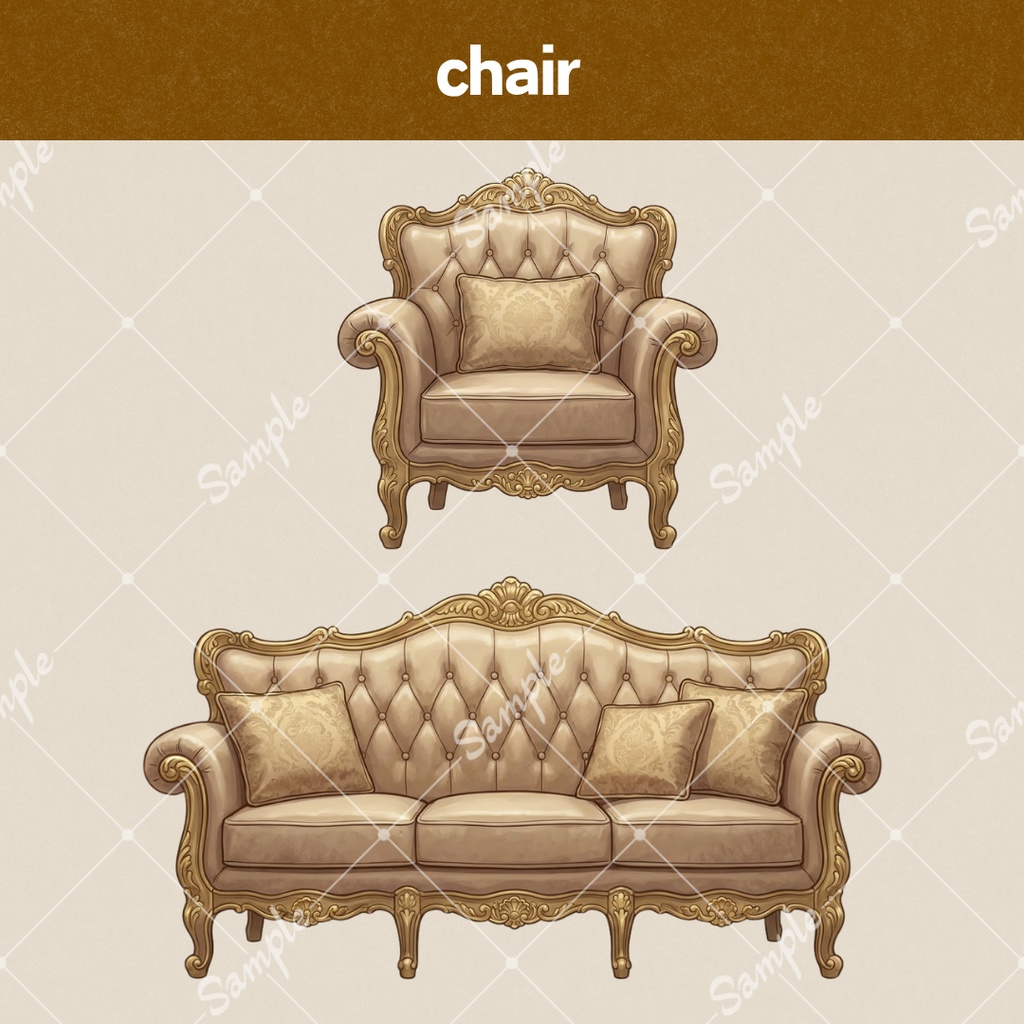 【Vtuber向け小物+背景】自由にカスタム!王国セット