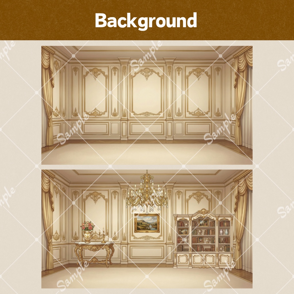 【Vtuber向け小物+背景】自由にカスタム!王国セット