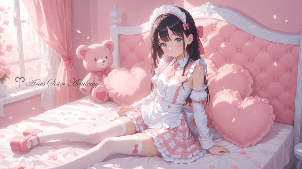 Yui-chan Desktop Wallpaper: Maid costume 1-3, 唯ちゃんデスクトップ用壁紙 メイドコスプレ編1-3, 4K (3840x2160 pixels)