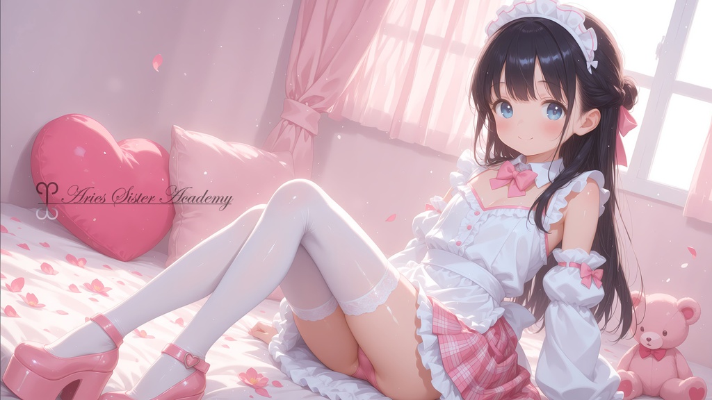 Yui-chan Desktop Wallpaper: Maid costume 4-6, 唯ちゃんデスクトップ用壁紙 メイドコスプレ編4-6, 4K (3840x2160 pixels)