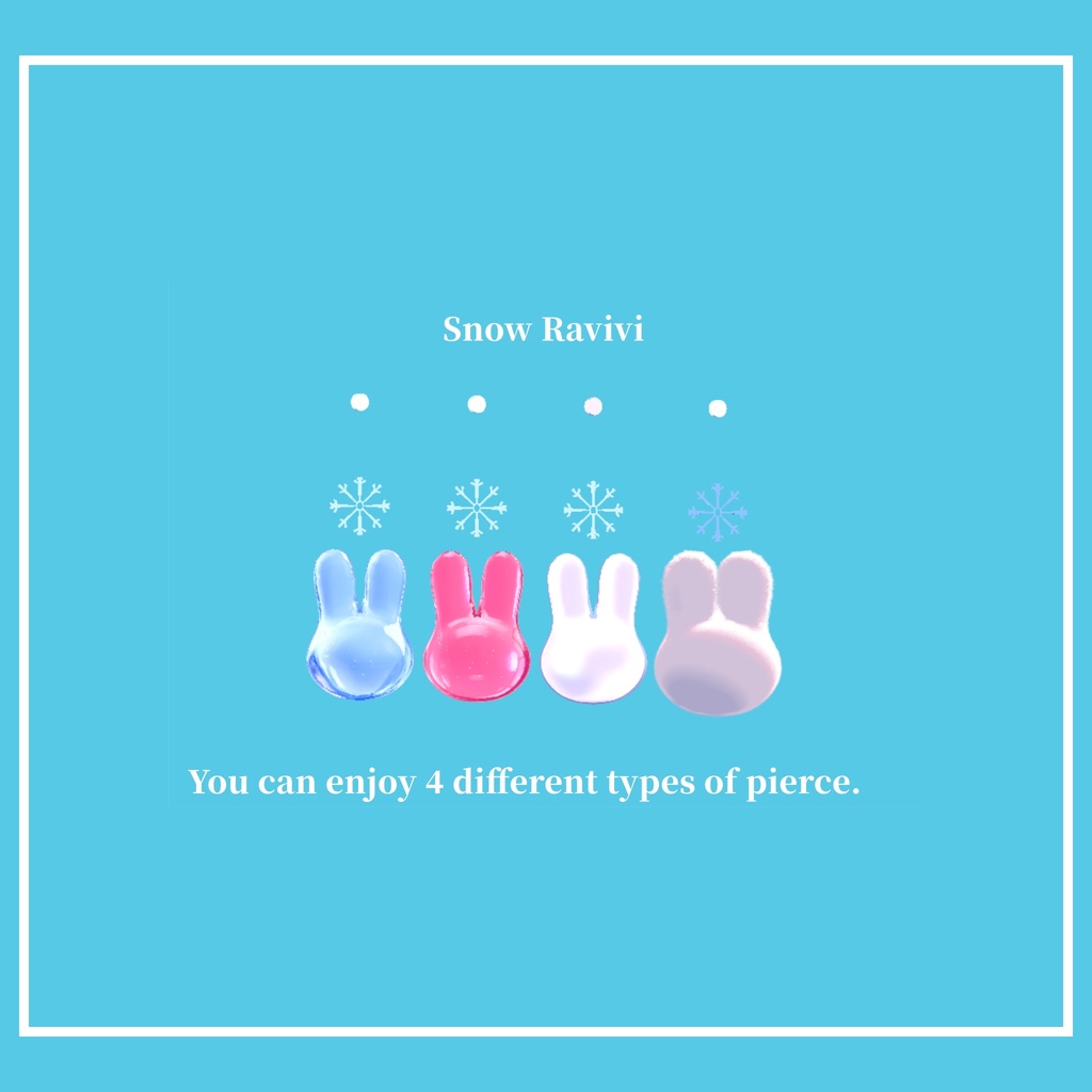 SnowRavivi【VRC用ピアス】