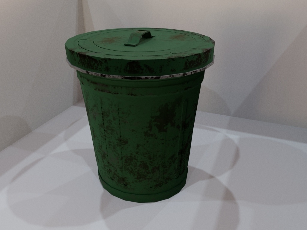 【素材配布】外灯・倉庫・カボチャ、汚れたゴミ箱