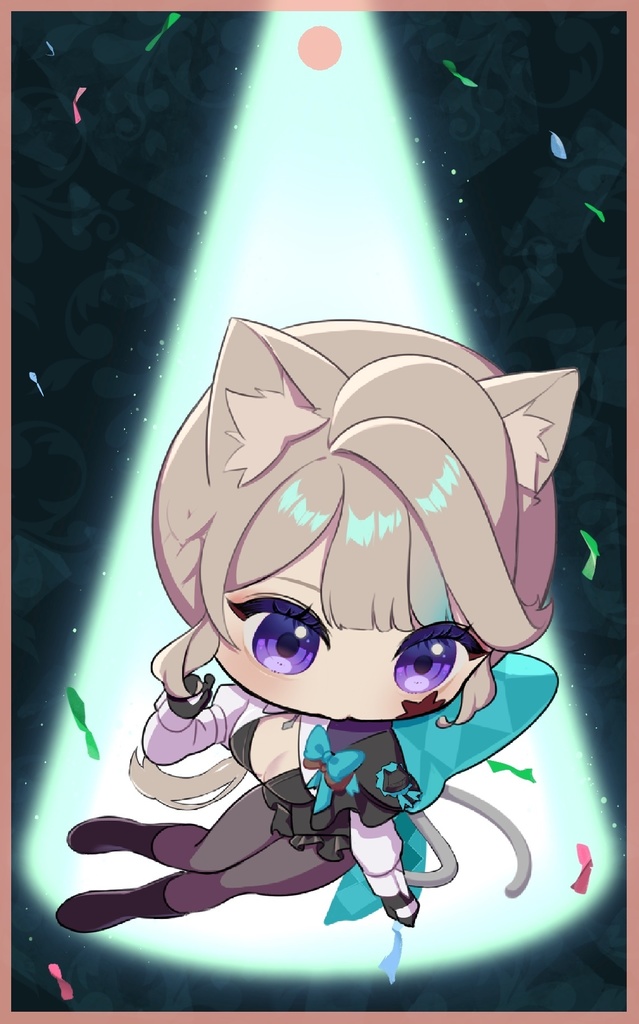 カラーアクリルのキーホルダー