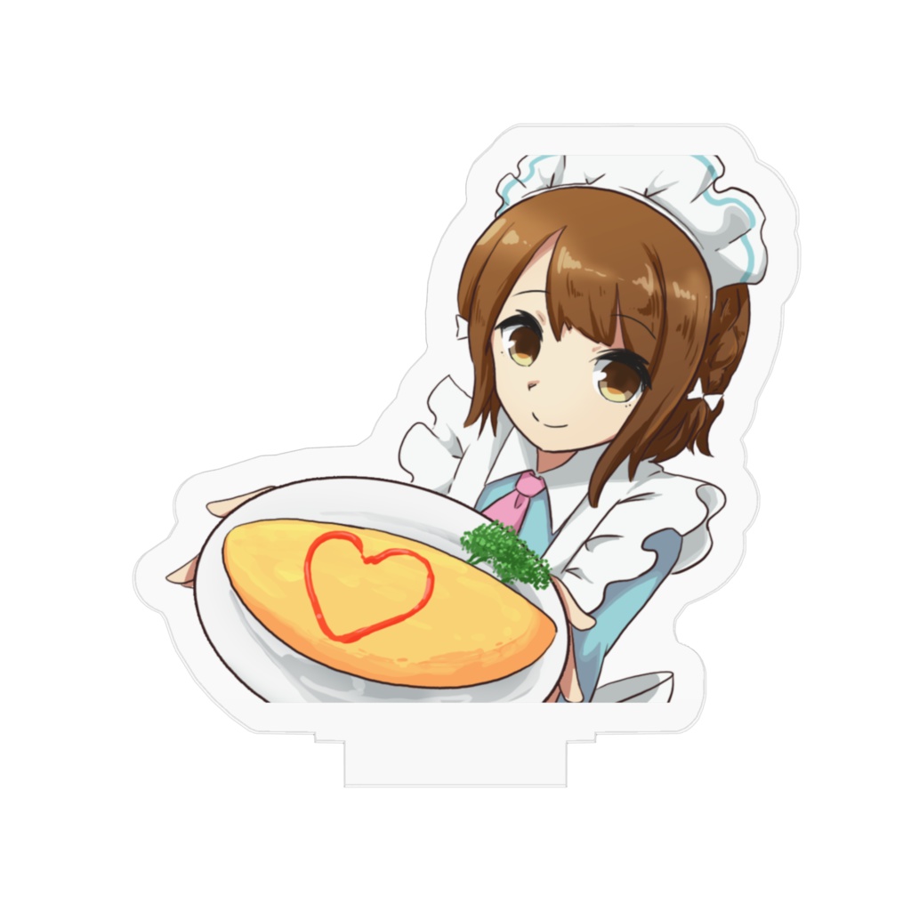 メイドの由香里ちゃん(アクリルフィギュア - 50x50mm)