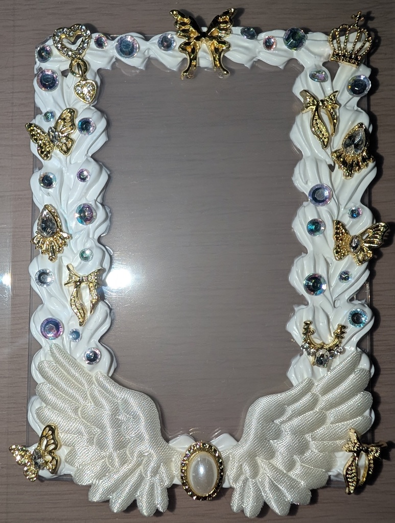 推しが天使すぎるデコケース 白ver.