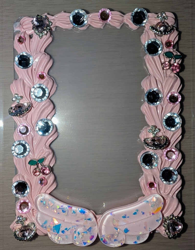 推しが天使すぎるデコケース ピンクver.