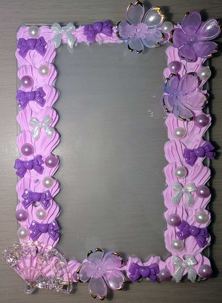 桜花爛漫なホイップデコケース 紫ver.2